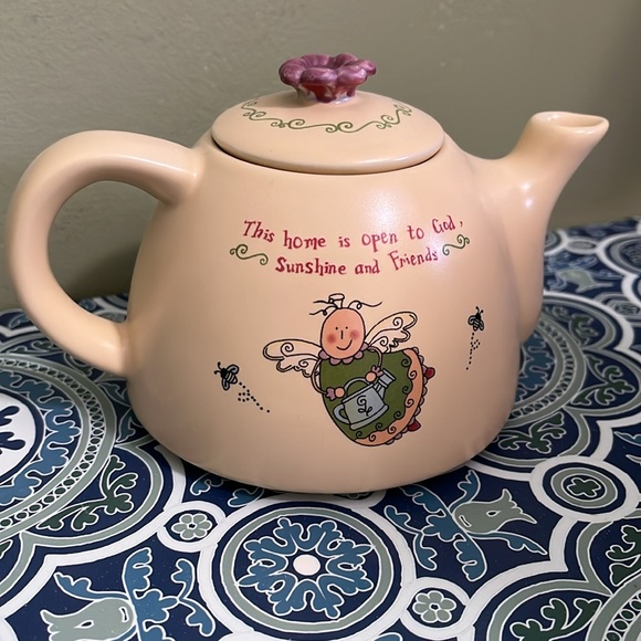 Ganz Teapot, 4 inches, cute flying angel with bees, great for collection. - Picture 2 of 9
